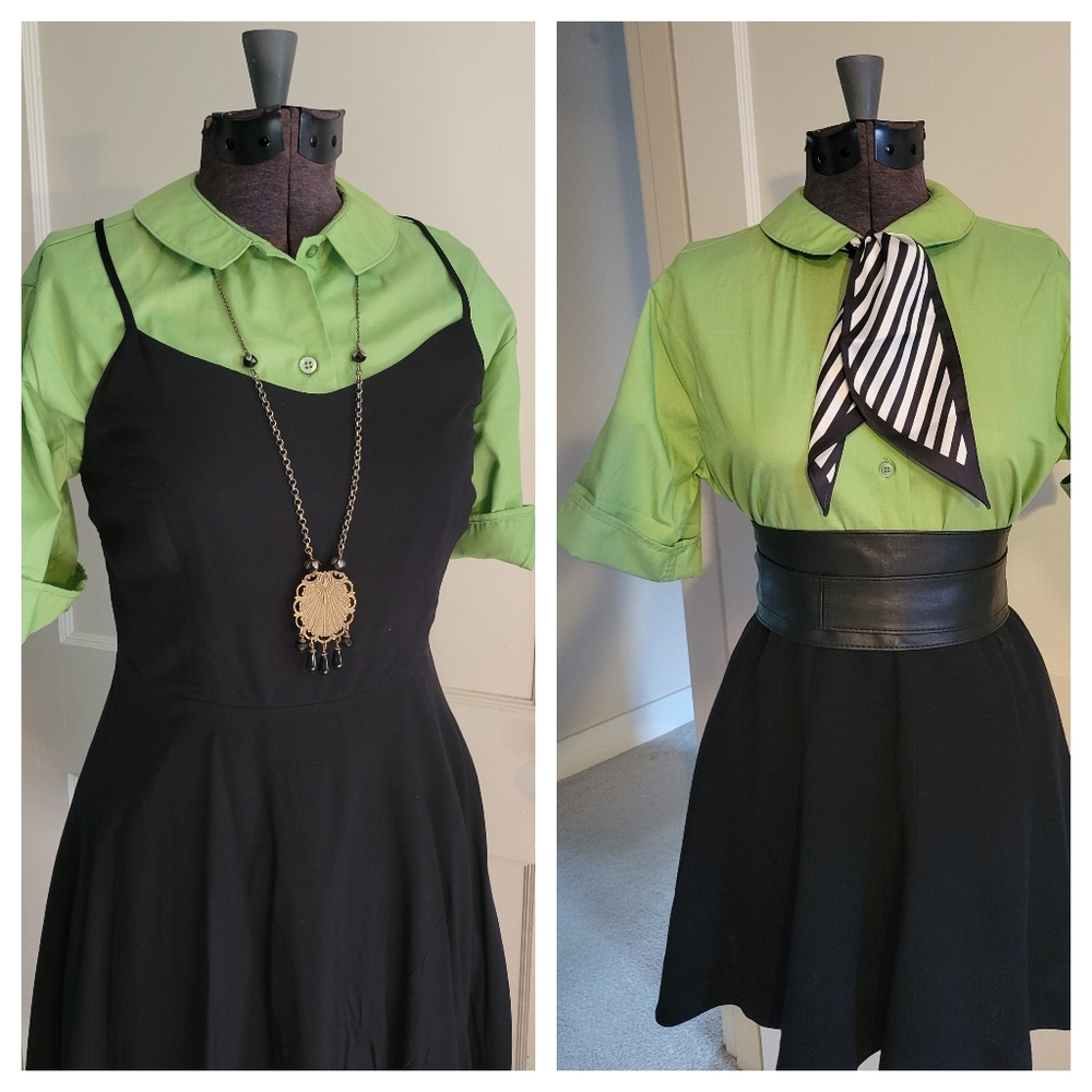 Vintage PermPress Green Top NWOT